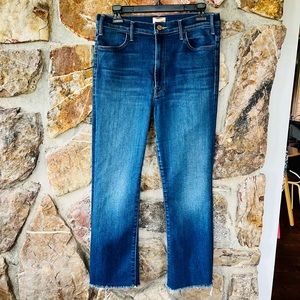 Mother The Hustler Ankle Fray jeans